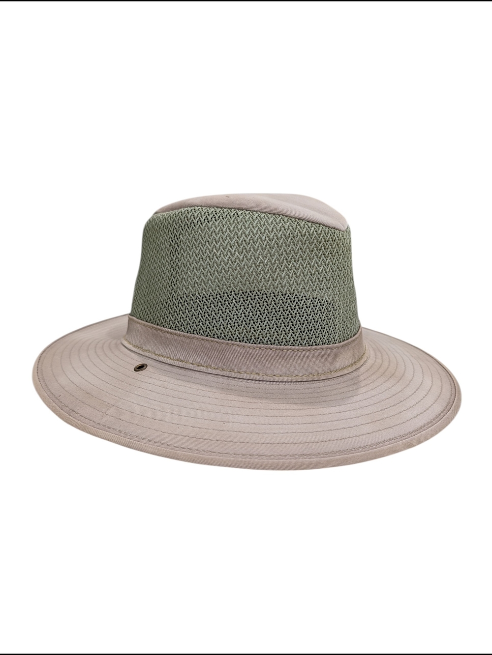 Vintage Orvis Safari Hat Mens XL Made USA Mesh Wide Brim Outdoor Fishing Hiking